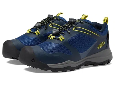 Keen Wanduro Low Waterproof (little Kid/big Kid) Boy's Shoes Sky Captain/evening Primrose : 1 Little Kid 