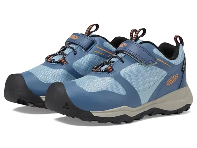 Keen Wanduro Low Waterproof (toddler/little Kid) Girl's Shoes Vintage Indigo/scarlet Ibis : 10 Toddler M,