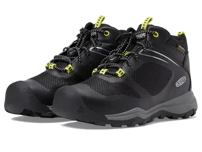 Keen Wanduro Mid Waterproof (little Kid/big Kid) Boy's Shoes Black/silver : 1 Little Kid M, Synthetic/tex