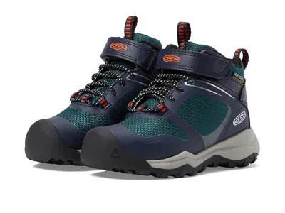 Keen Wanduro Mid Waterproof (toddler/little Kid) Boy's Shoes Sky Captain/sea Moss : 8 Toddler M, Syntheti