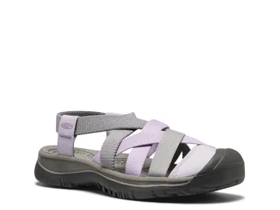 Keen Whisper Lattice Sandal In Gray