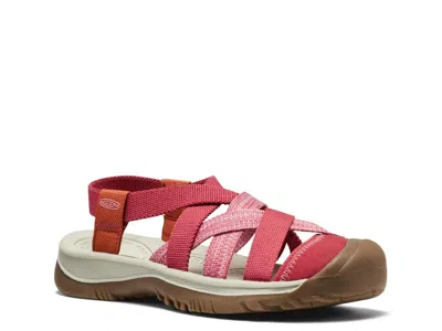 Keen Whisper Lattice Sandal In Red