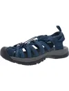 Keen Whisper Womens Faux Suede Closed Toe Sport Sandals In Blue