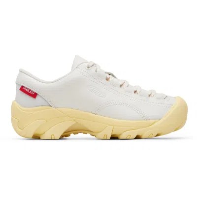 Keen White & Yellow Phileo Edition Targher Sneakers