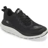 Keen Wk400 Walking Sneaker In Black/white