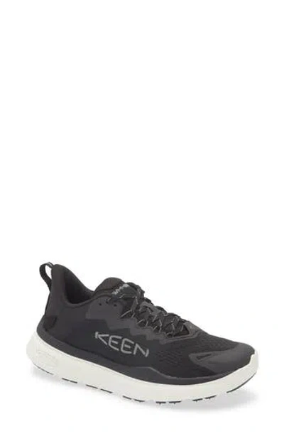 Keen Wk450 Walking Sneaker In Black/star White