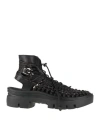 Keen Woman Ankle Boots Black Size 8 Leather, Textile Fibers In Black