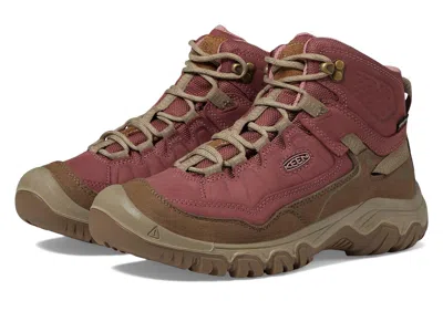 Pre-owned Keen Woman's Hiking  Targhee 4 Mid Height Durable Comfortable Waterproof In Rose Brown/plaza Taupe