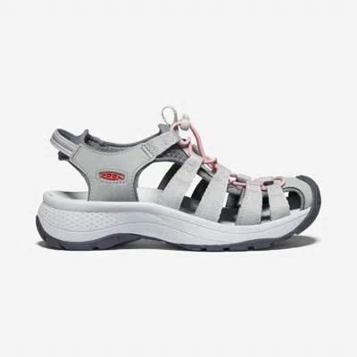 Keen Women's Astoria West Sandal In Grey/coral In Multi