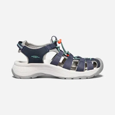 Keen Women's Astoria West Sandal In Navy/glass