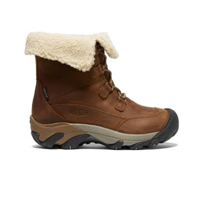 Keen Women's Betty Waterproof Short Boot In Brown/shitake