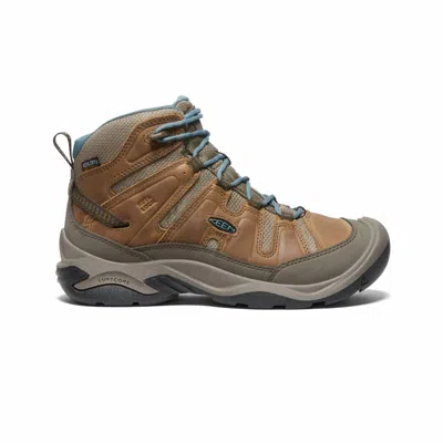 Keen Women's Circadia Waterproof Boot In Coconut/atlantic In Multi