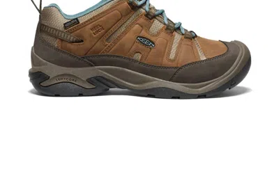Keen Women's Circadia Waterproof Boot In Syrup/north Atlantic In Brown
