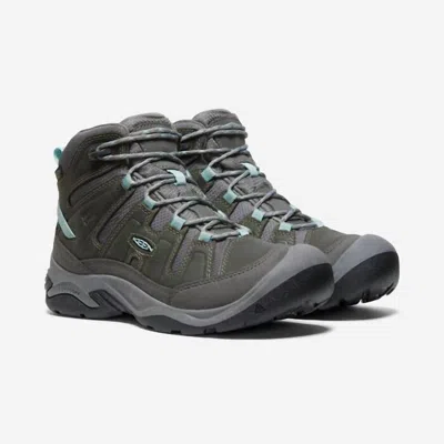 Keen Women's Circadia Waterproof Hiking Boot In Steel Grey/cloud Blue In Multi