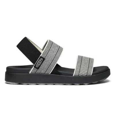 Keen Women's Elle Backstrap Sandal In Black/star White