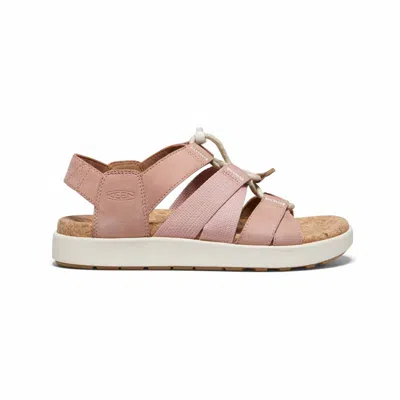 Keen Women's Elle Mixed Strap Ghilie Sandals In Brown In Pink