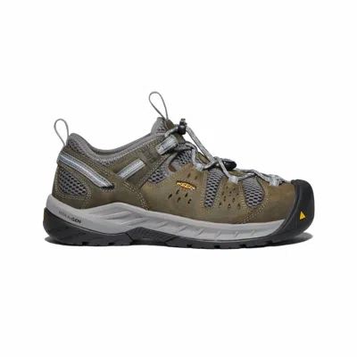 Keen Women's Gargoyle Blue Fog Ii Steel Toe Work Shoe In Brown In Green