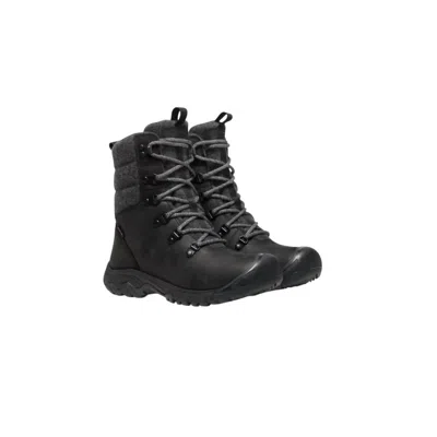 Keen Women's Greta Winter Boots In Black/black Wool In Multi