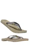 Keen Women's Harvest Flip Sandals In Black/multi In Black