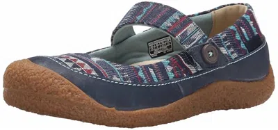 Keen Women's Harvest Mj Button Shoes In Dress Blues Print In Multi