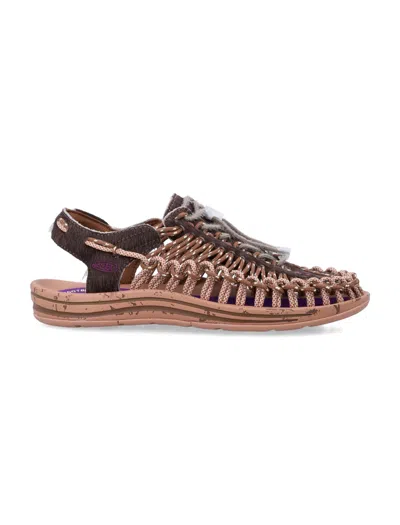 Keen Women's  Flat Shoes For Outdoor Adventure - Terrain Bison In Brown
