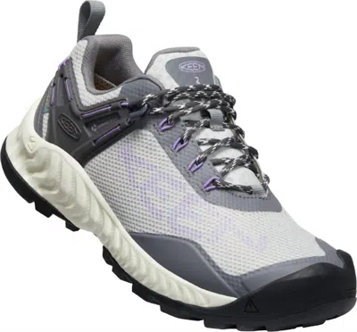 Keen Women's Nxis Evo Waterproof Sneaker In Steel Grey/english Lavender In Gray