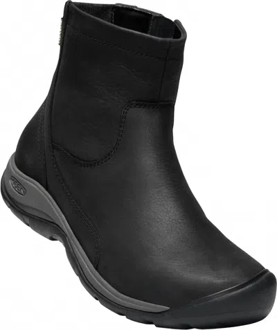 Keen Women's Presidio Ii Mid Zip Waterproof Boots In Black/magnet In White