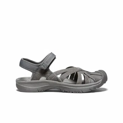 Keen Women's Rose Sandal In Gargoyal/raven In Gray