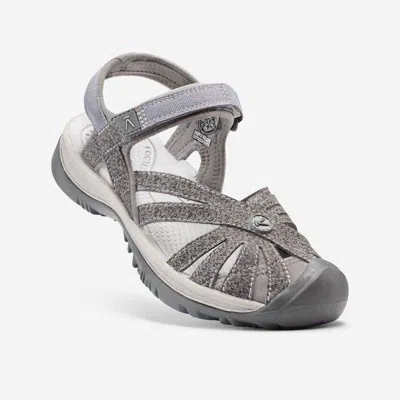 Keen Women's Rose Sandal In Gargoyle Raven In Gray