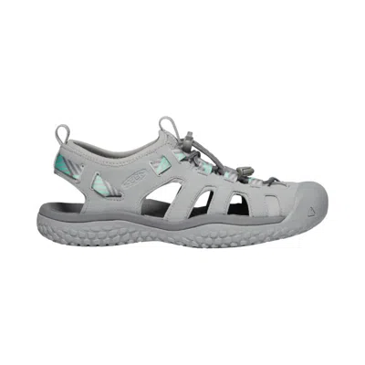 Keen Women's Solr Sandal In Light Gray/ocean Wave In Multi