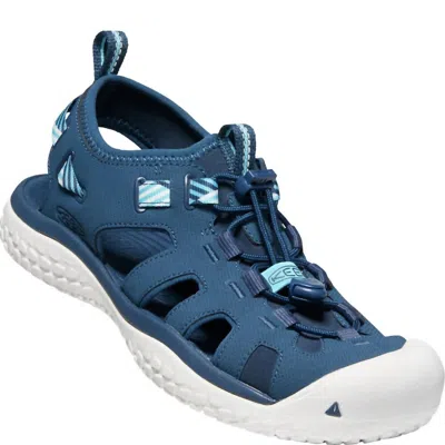 Keen Women's Solr Sandal In Navy/blue Mist