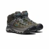 Keen Women's Targhee Iii Mid Wp Hiking Boots In Magnet/blue In Black