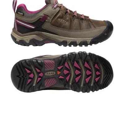 Keen Women's Targhee Iii Waterproof Hiking Shoes In Weiss/boysenberry In Multi