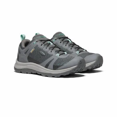 Keen Women's Terradora Ii Low Wp Hiking Shoes In Steel Grey/ocean Wave In Multi
