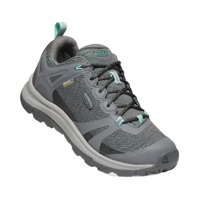 Keen Women's Terradora Ii Waterproof Hiking Shoes In Steel Gray/ocean Wave
