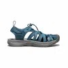 Keen Whisper Womens Faux Suede Closed Toe Sport Sandals In Grey