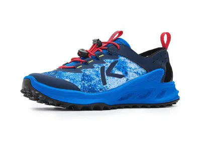 Keen Zionic Adv Sandals (little Kid/big Kid) Kids Shoes Precious Blue/racing Red : 3 Little Kid M, Textil