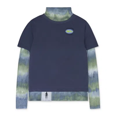 Keenkeee Blue Layered T-shirt