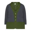 Keenkeee Green/grey Slice Jacket In Green