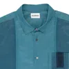 Keenkeee Raw Transition Sea Blues Button-down Shirt In Multi