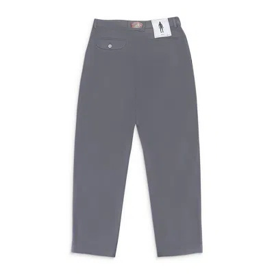 Keenkeee Relaxed Steel Gray Trousers In Grey