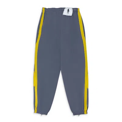 Keenkeee Vines Trainer Gray Yellow Casual Pants In Grey
