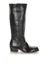 Keep High Black Leather Boot In Black