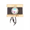 Keep It Gypsy Circle Leather Cuff In Brown In Brown