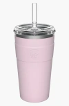 Keepcup Cold Cup Thermal With Coffee Straw In Pink