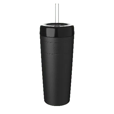 Keepcup Commuter Cold Cup With Straw Lid - 20oz/590ml Stainless Steel Reusable Coffee Cup - Black