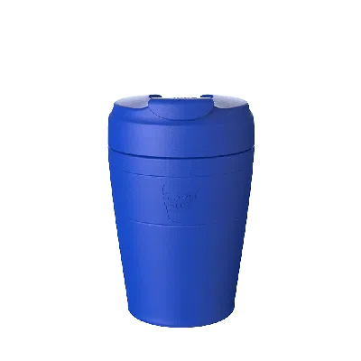 KEEPCUP KEEPCUP COMMUTER TRAVEL MUG WITH FLIP LID - 12OZ/340ML REUSABLE COFFEE CUP - ELECTRIC BLUE