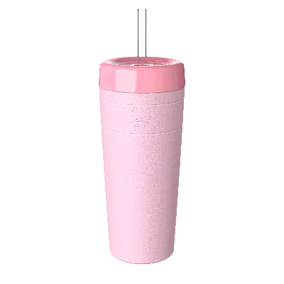 Keepcup Pink  Commuter Cold Cup With Straw Lid - 20oz/590ml Stainless Steel Reusable Coffee Cup - Pas