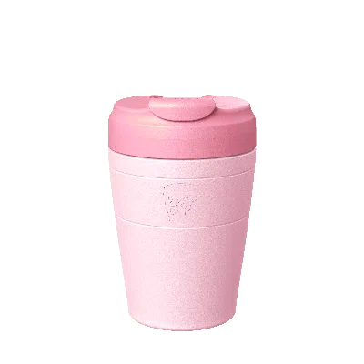 Keepcup Pink  Commuter Travel Mug With Flip Lid - 12oz/340ml Reusable Coffee Cup - Pashmak