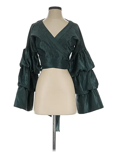 Pre-owned Keepsake 3/4 Sleeve Blouse In Green